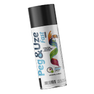 Tinta Spray Peg&uze Fast UG Preto Brilhante 300ml/130g