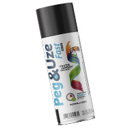 Tinta Spray Peg&uze Fast UG Preto Fosco 300ml/130g