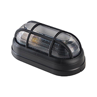 Luminária Tartaruga C/Grade PVC Preta