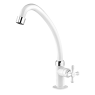 Torneira de Mesa Bica Móvel P/ Cozinha Marujá Branca