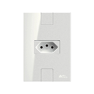 Mectronic Click CJ 1 Tomada 2P+T 20A  250V Horizontal  BR   49080