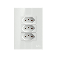 Mectronic Click CJ 3 Tomadas 2P+T  10A  250V   BR   49087