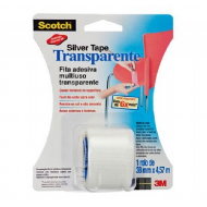 Fita silver tape 38 mm x 4,57 m transparente