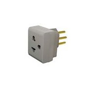 Pino adaptador   2P + TU  PB   / 2P + T antigo   690662 - cinza