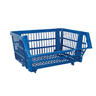 Cesto Plástico Azul    (Pequeno - 44 x 20 x 34)