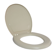 Assento Sanitário Oval Simples areia