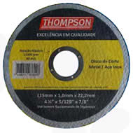 Disco corte aço Inox    115 x 1,0 x 22,2mm   (4.1/2 x 5/128 x 7/8)