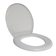 Assento Sanitário Oval Simples Cinza